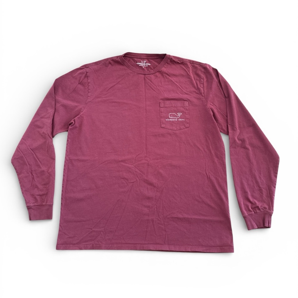 Vineyard Vines Men's Long Sleeve Tee - Burgundy